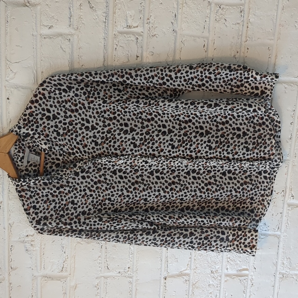 H&M Leopard Print Button Down
